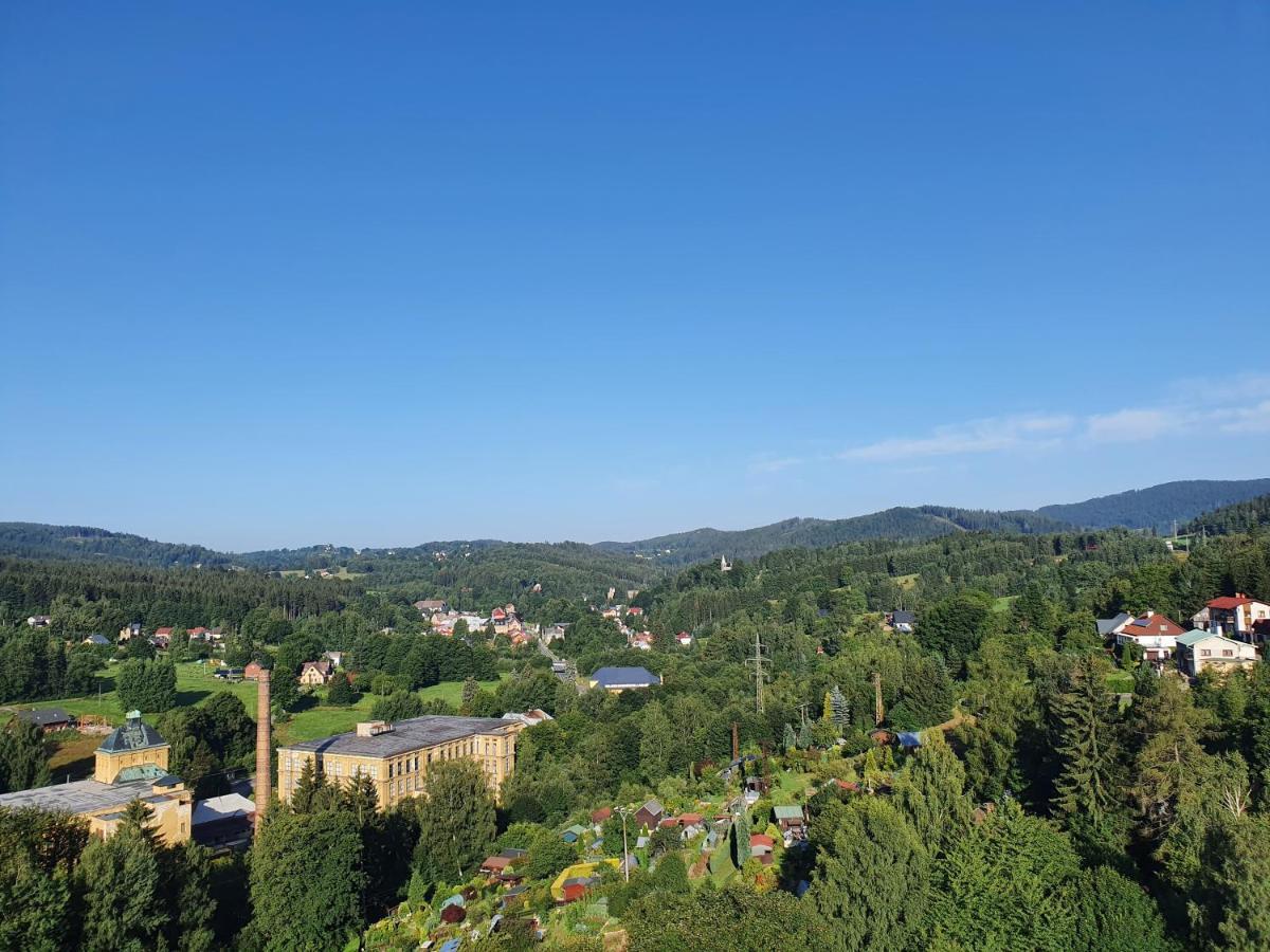 Horska Vyhlidka Apartment Tanvald Bagian luar foto